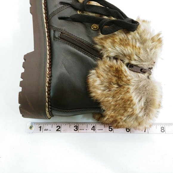 Lands End 477938 Faux Fur Lined Cuff Boots 8.5B - Picture 8 of 10